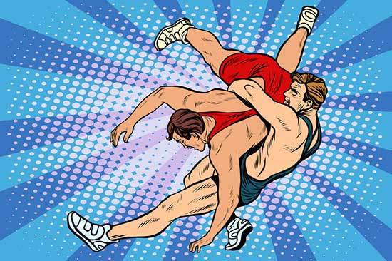 Greco roman wrestling vs. Judo